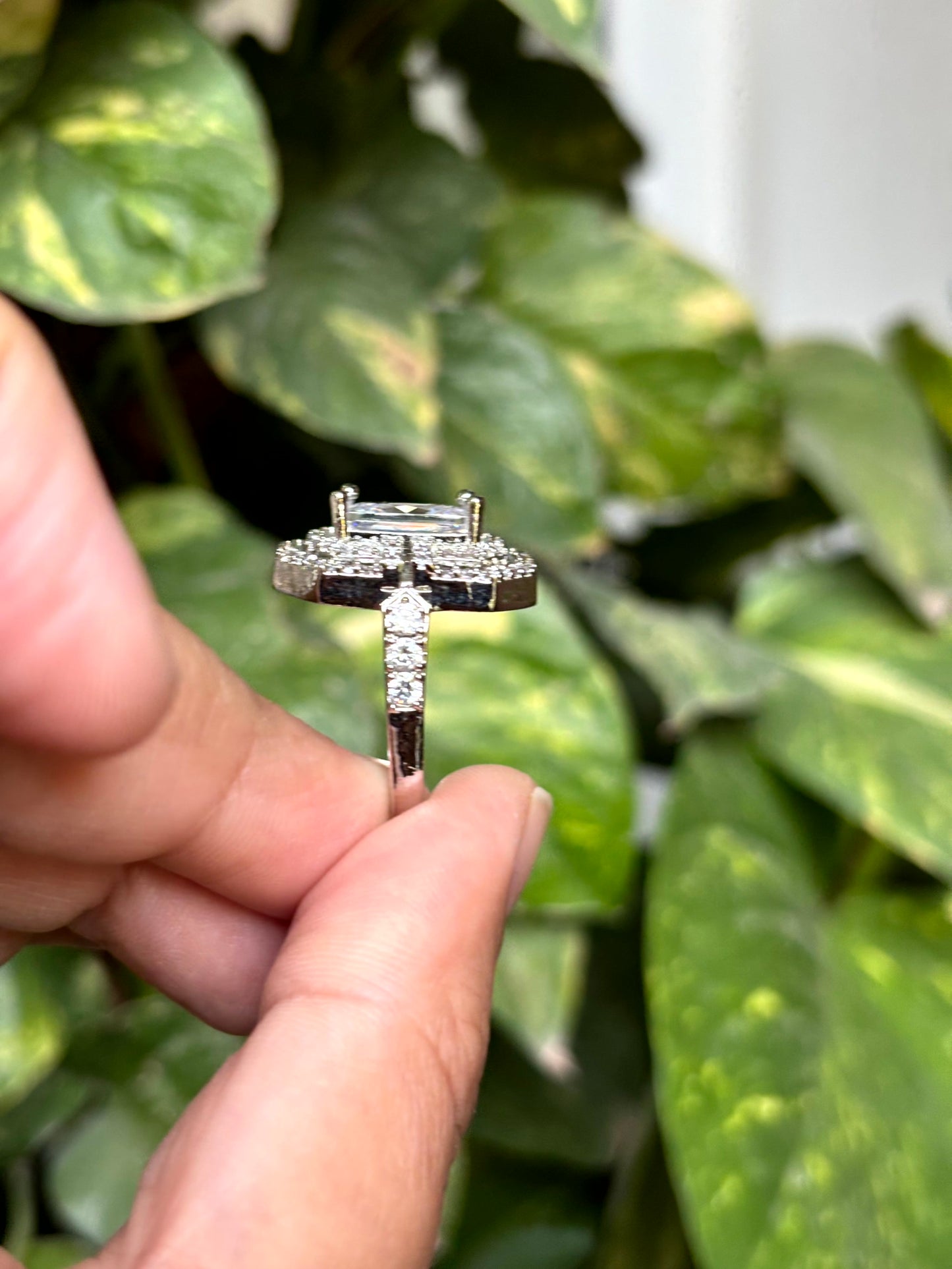 Crown Halo Cocktail Adjustable Ring - 