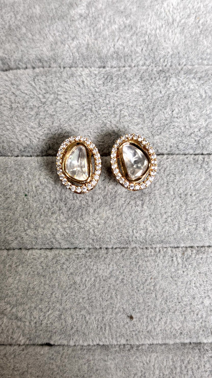 Aisha Everyday Crystal Stud Earrings - 