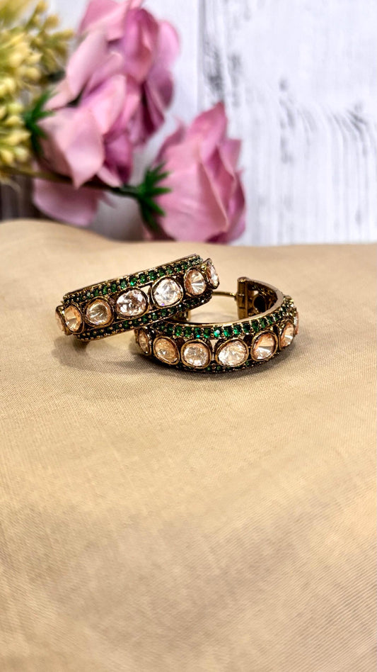 Devyani Pearl Hoops - 