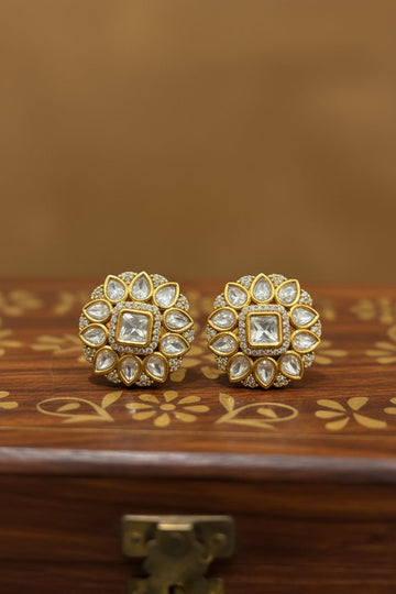 Kiara Noor Floral Moissanite Studs - 