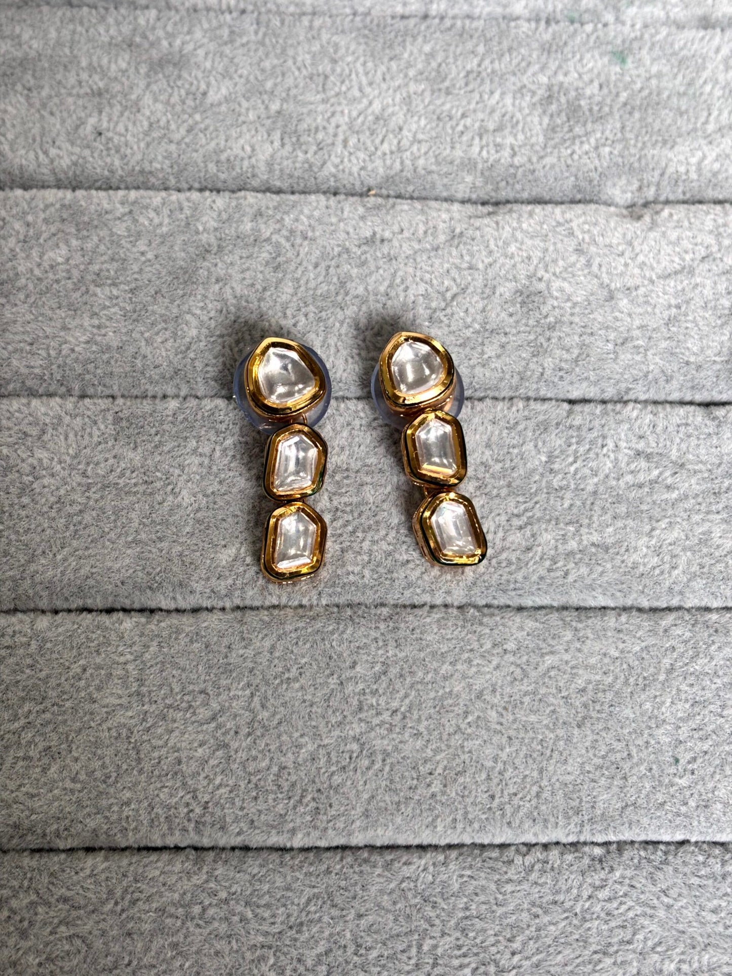 Aanya Kundan Drop Earrings - 