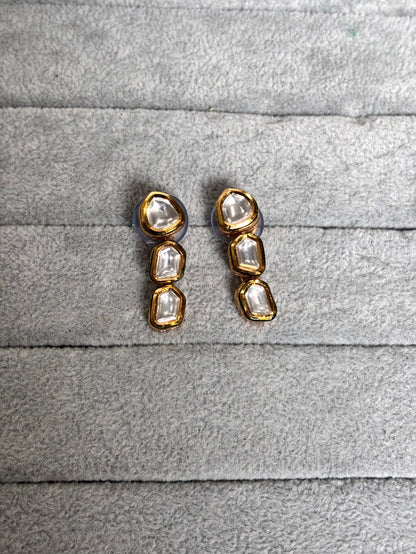 Aanya Kundan Drop Earrings - 