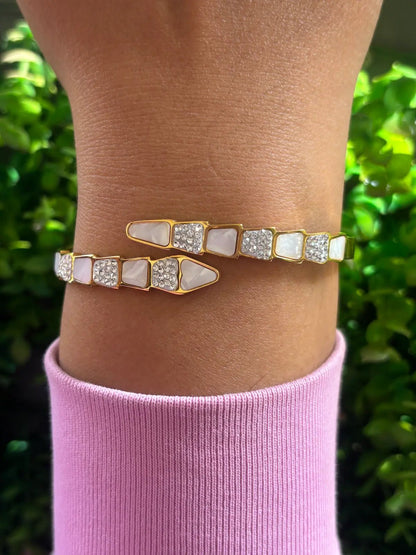 Ivory Serpent Anti Tarnish Bracelet - 