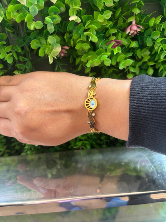 Evil Eye Protection Anti Tarnish Bracelet - 