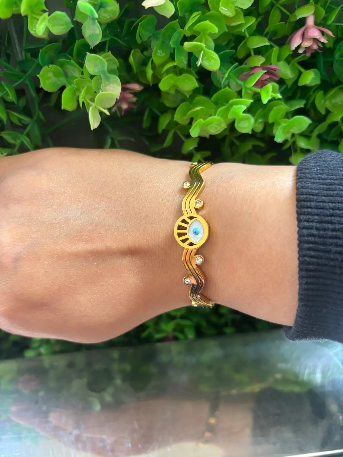 Evil Eye Protection Anti Tarnish Bracelet - 