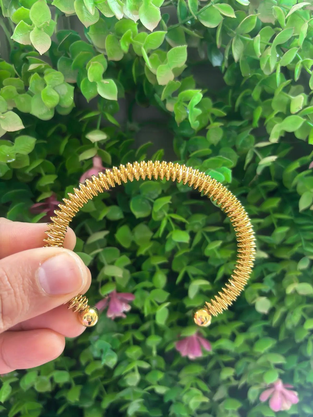 Spiral Gleam Anti Tarnish Bracelet - 
