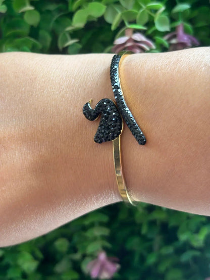 Noir Swan Anti Tarnish Bracelet - 