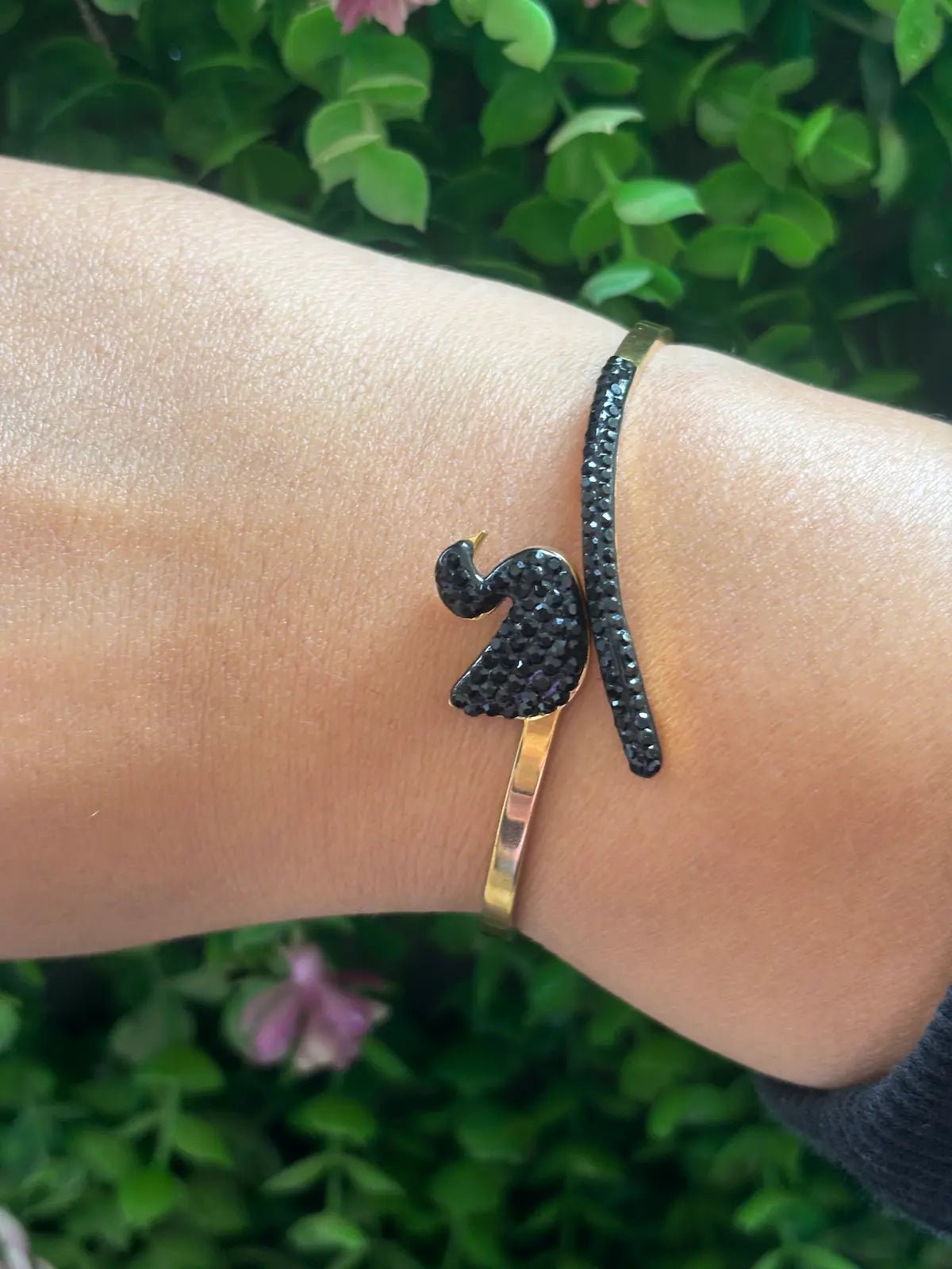 Noir Swan Anti Tarnish Bracelet - 