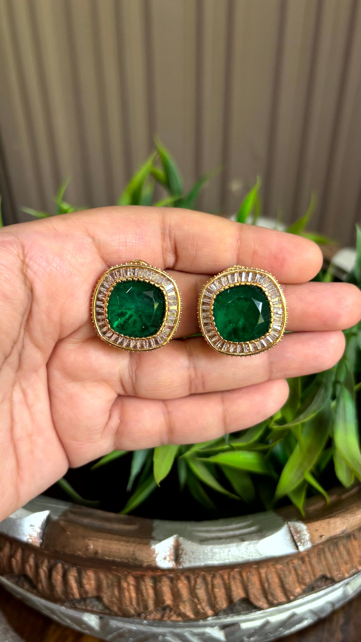 Mahira Navratna Festive Studs - 
