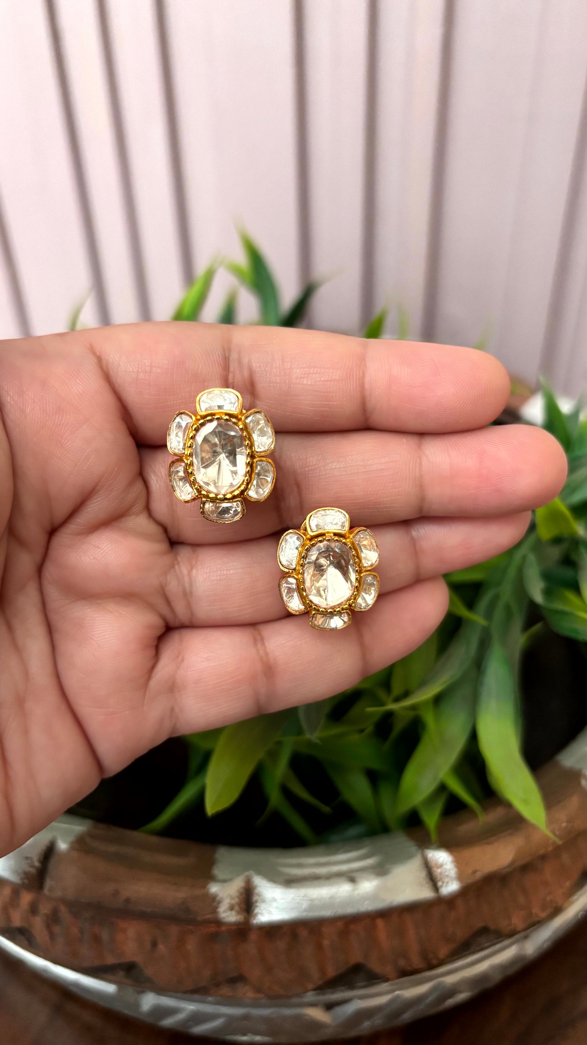 Avni Floral Luxe Moissanite Earrings - 