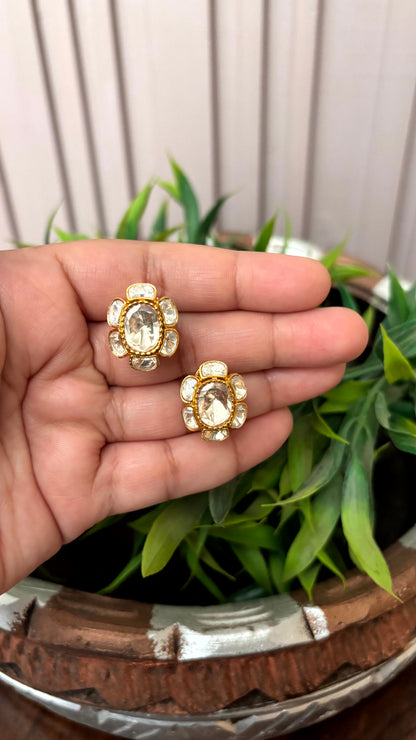 Avni Floral Luxe Moissanite Earrings - 