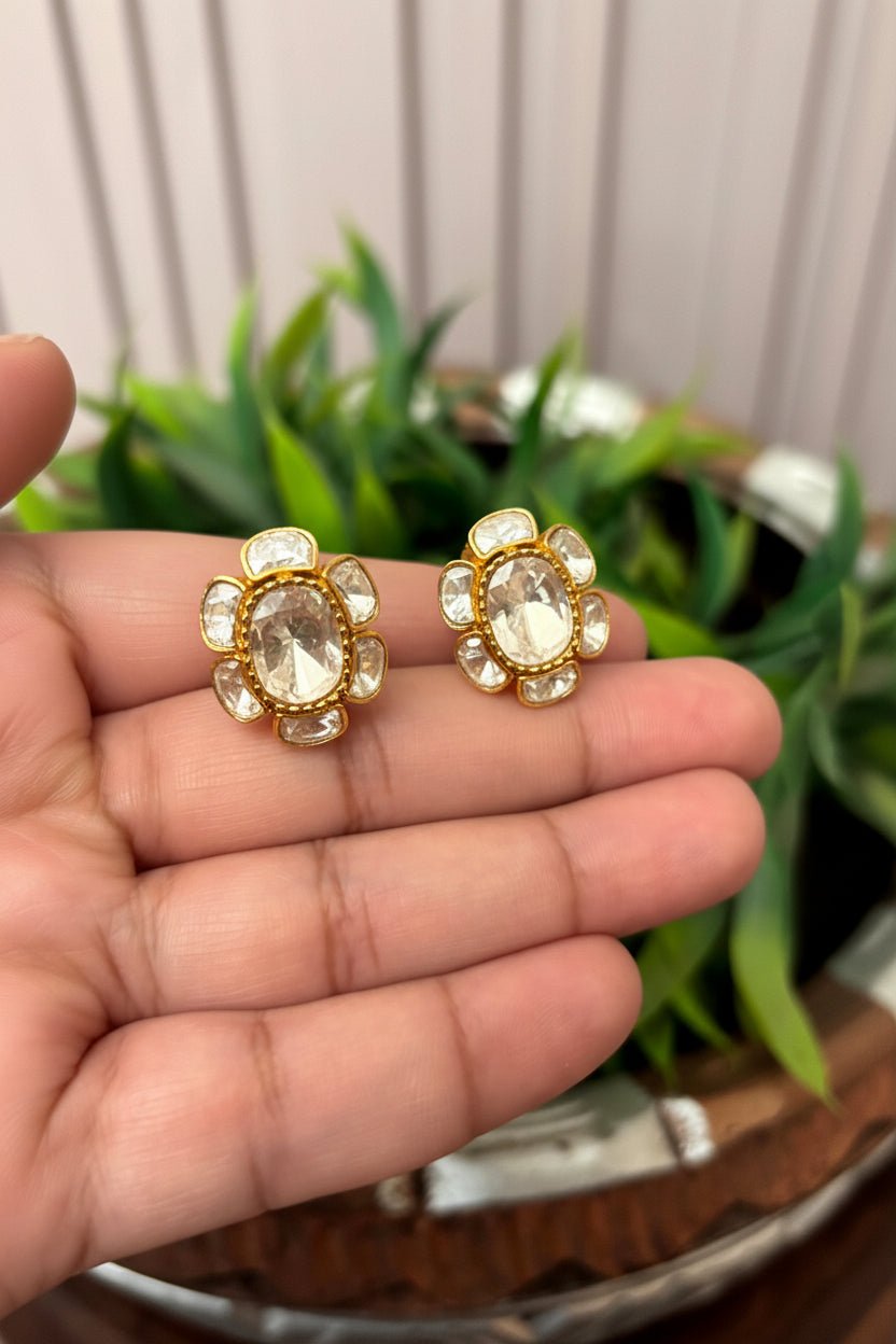 Avni Floral Luxe Moissanite Earrings - 