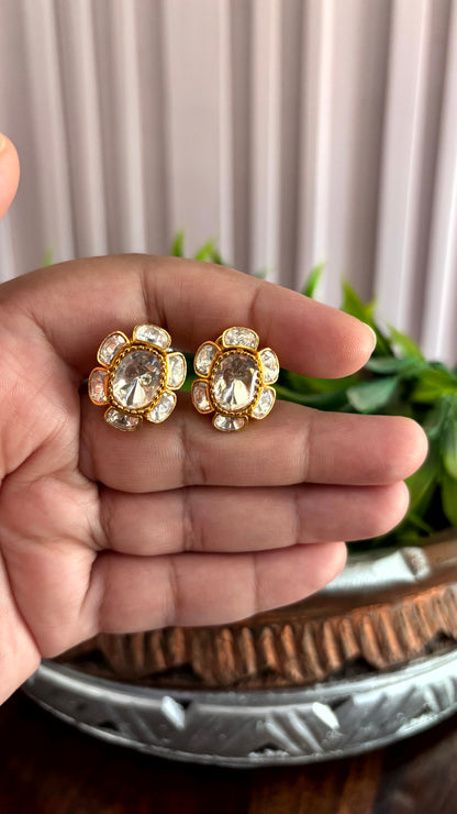 Avni Floral Luxe Moissanite Earrings - 
