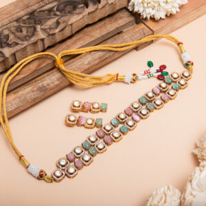 Mint Blush Moissanite Choker Set