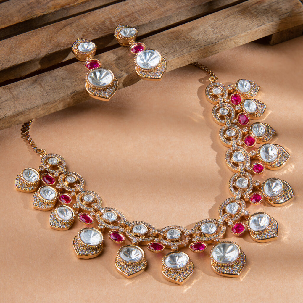 Ruby Radiance Necklace Set - Image 2