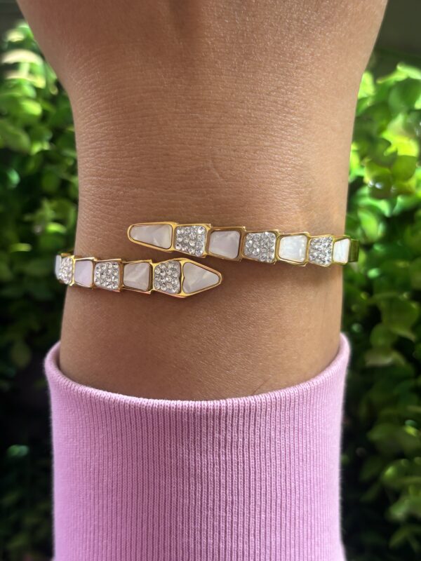 Ivory Serpent Anti Tarnish Bracelet