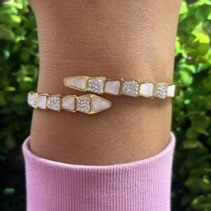 Ivory Serpent Anti Tarnish Bracelet