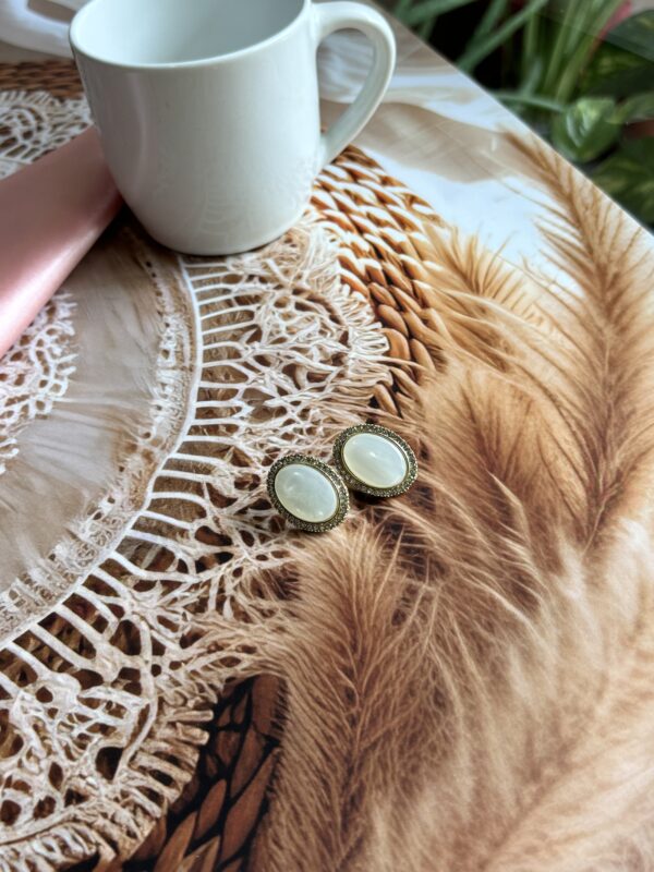 Glow Pearl Anti Tarnish Studs - Image 2