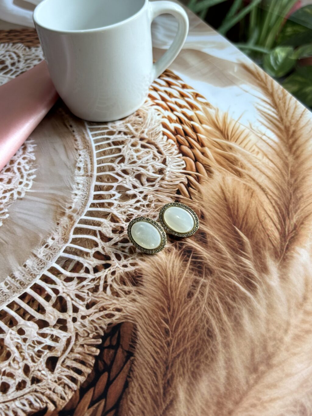Glow Pearl Anti Tarnish Studs - Image 2