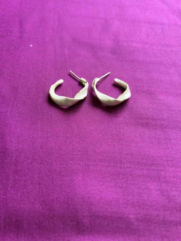 Hex Flick Anti Tarnish Hoops - Image 4