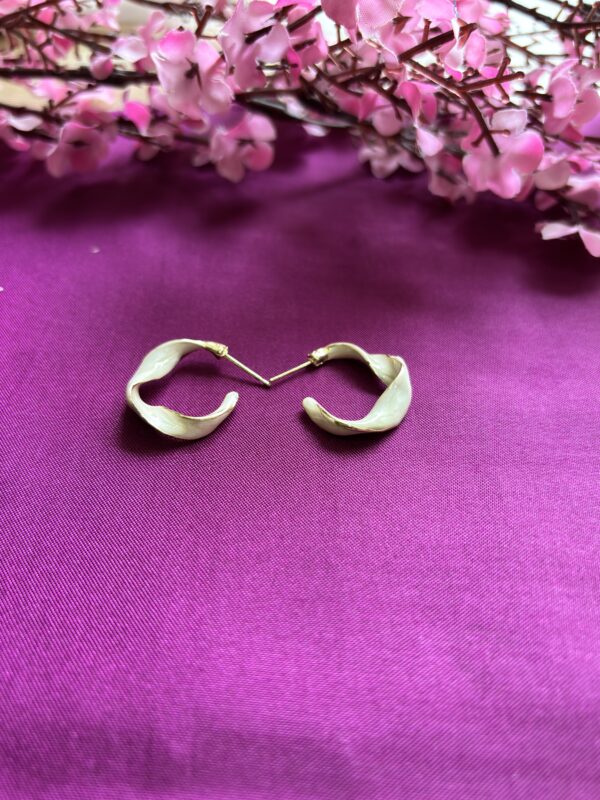 Hex Flick Anti Tarnish Hoops - Image 3