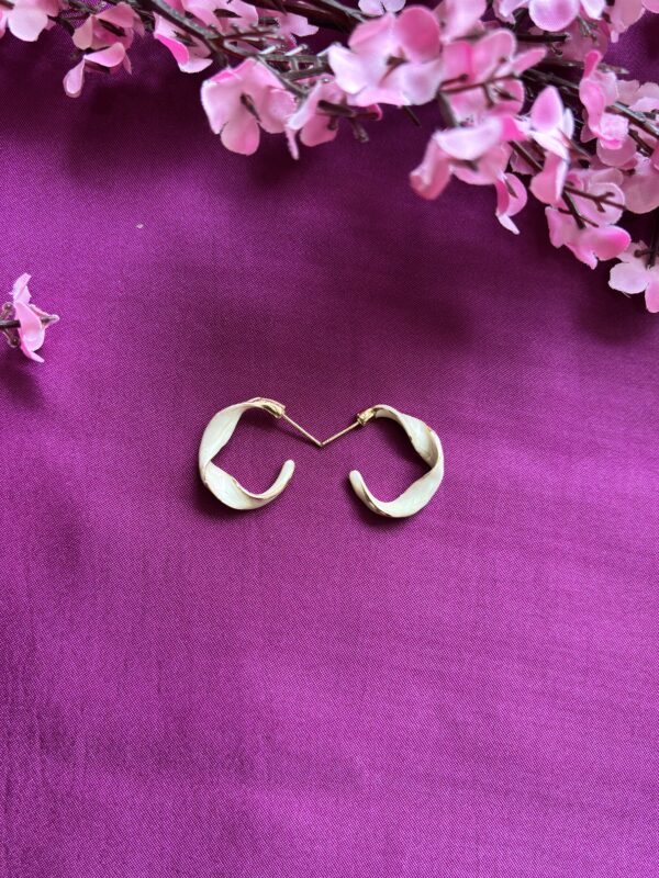 Hex Flick Anti Tarnish Hoops - Image 5