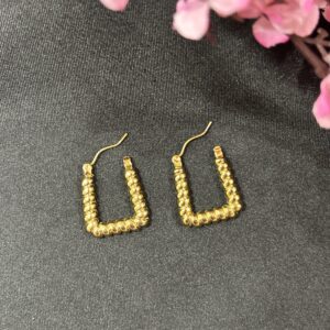 Boxy Chic Anti Tarnish Hoops