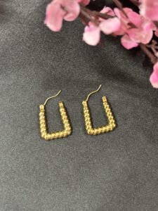 Boxy Chic Anti Tarnish Hoops