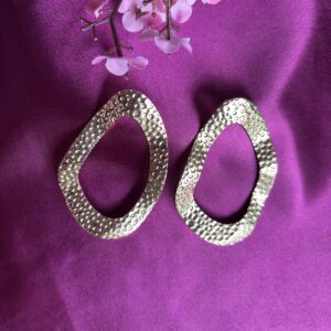 Sculpted Metallic Drape Earrings