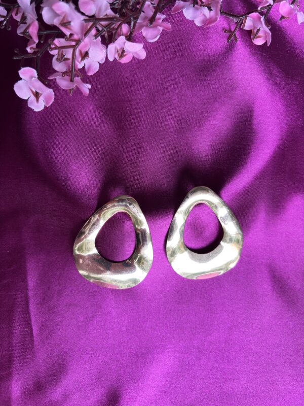 Statement Metal Drop Earrings