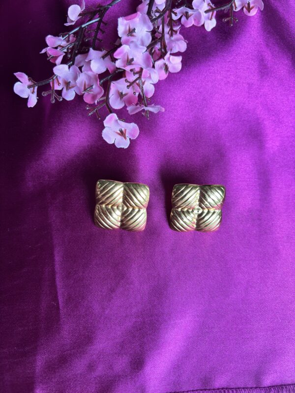 Modern Square Anti Tarnish Earrings - Image 2