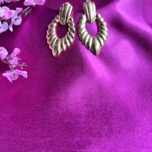 Wavy Ribbed Anti tarnish Earrings
