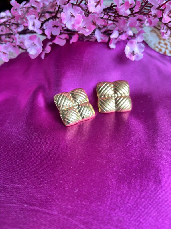 Modern Square Anti Tarnish Earrings - Image 3