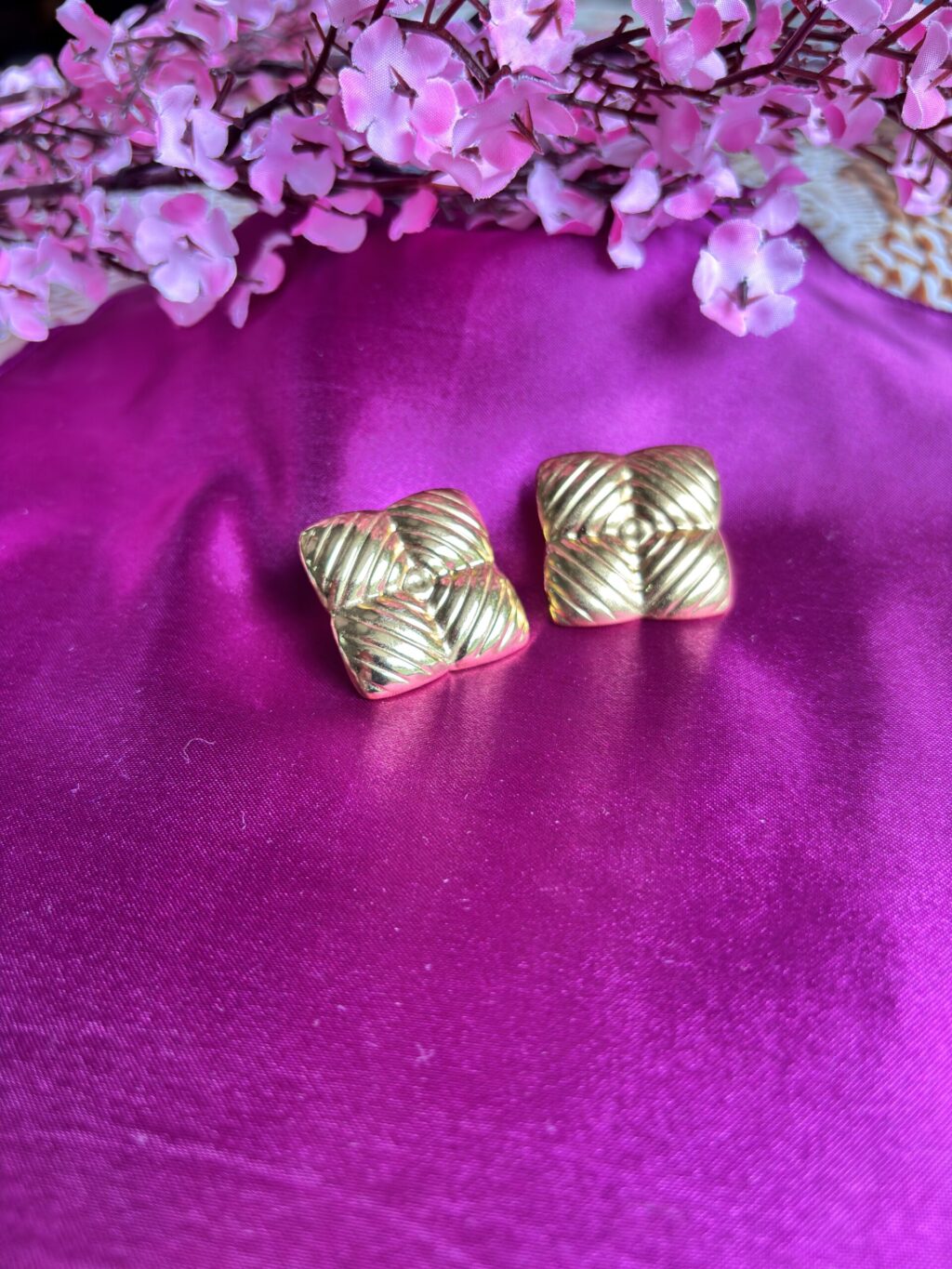 Modern Square Anti Tarnish Earrings - Image 3