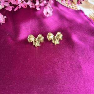 Bold Boss Anti Tarnish Bow Hoops
