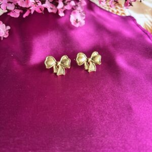 Bold Boss Anti Tarnish Bow Hoops