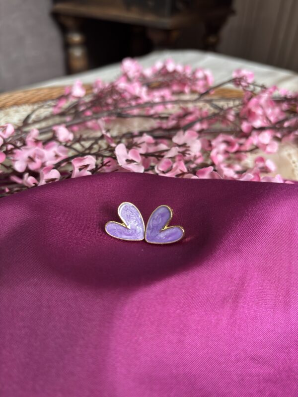 Lilac Love Stud Earrings - Image 2