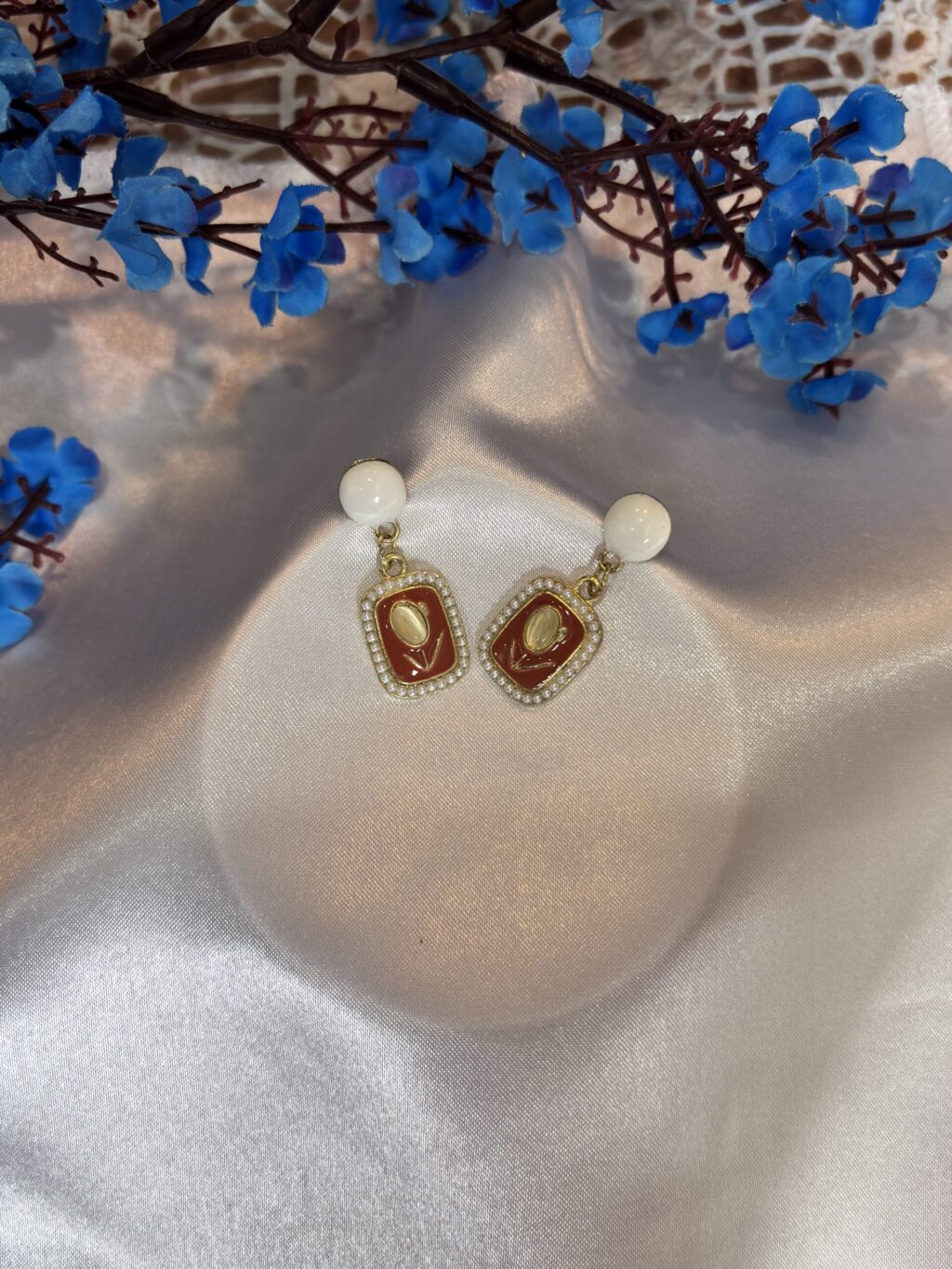 Boho Frame Rust Anti Tarnish Studs - Image 3