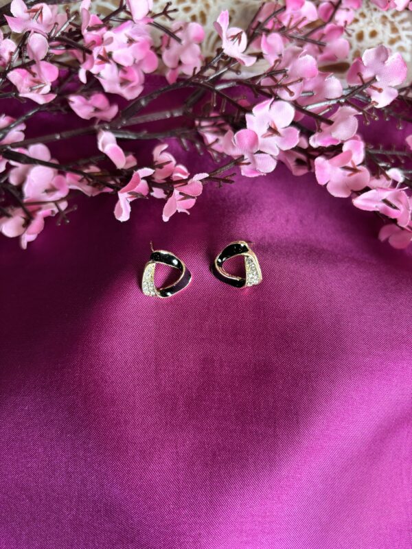 Bold Bloom Loop Anti Tarnish Hoops - Image 2