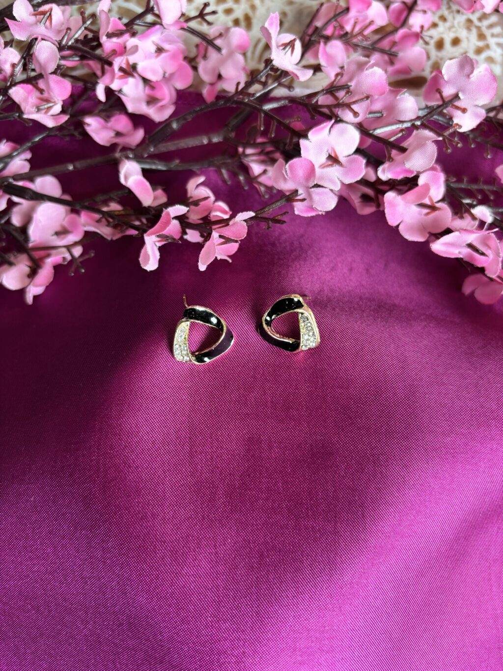 Bold Bloom Loop Anti Tarnish Hoops - Image 2