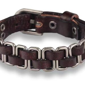 Vintage Weave Cattle Leather Bracelet 