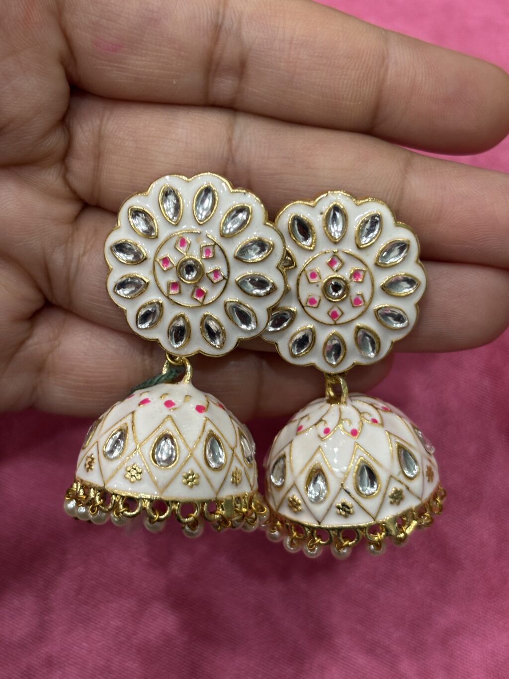 Riya Lotus Jhumkis