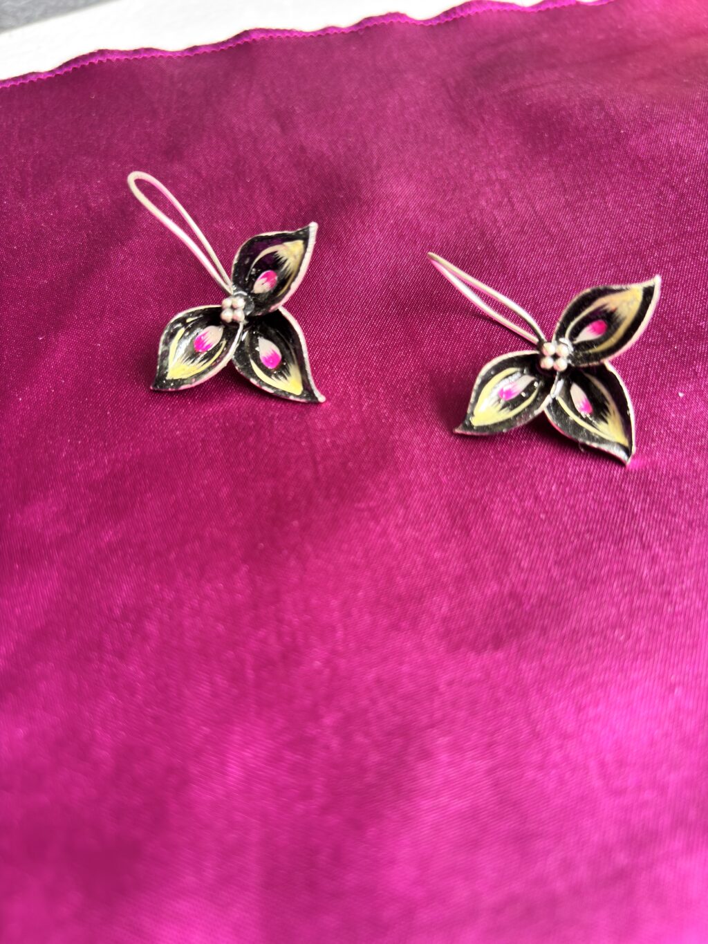 Nitya Black Butterfly Danglers