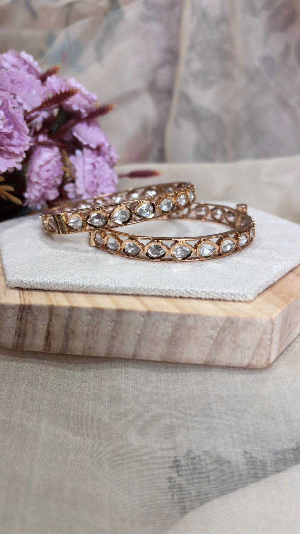 Noor Sitara Moissanite Bangles - Image 2