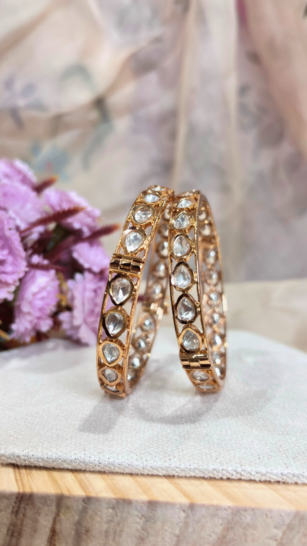 Noor Sitara Moissanite Bangles - Image 3