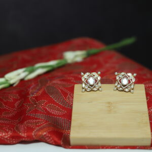 Zara Classic Polki Moissanite Studs