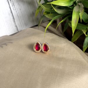 Aarohi Ruby Kundan Studs