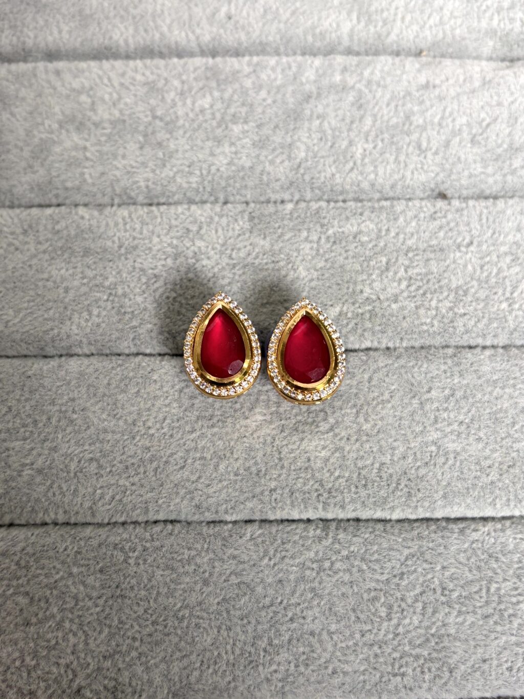 Aarohi Ruby Kundan Studs - Image 3