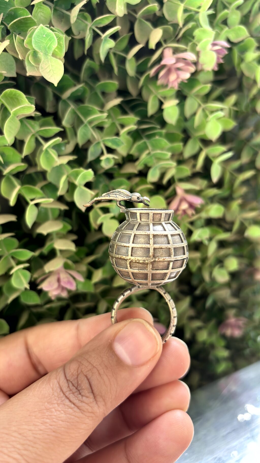 Thirsty Crow Oxidised Ring