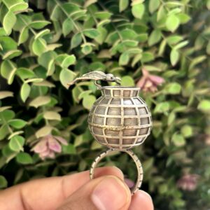 Thirsty Crow Oxidised Ring